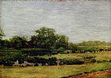 Thomas Eakins Canvas Paintings - The Meadows, Gloucester